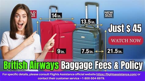 british airways second baggage fee